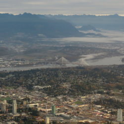 Over British Columbia, Surrey, Canada